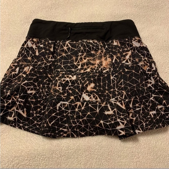 Lululemon Pace Rival Tennis Skirt Stretch Sugar Crush Multi Black Golf Athletic - Picture 8 of 15